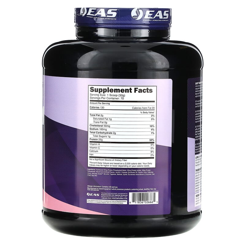 EAS, 100% Platinum Whey, Strawberry Ice Cream , 5 lb (2.26 kg)