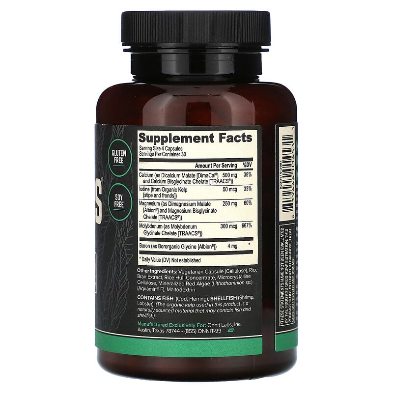 Onnit, Key Minerals From Land & Sea, 120 Capsules