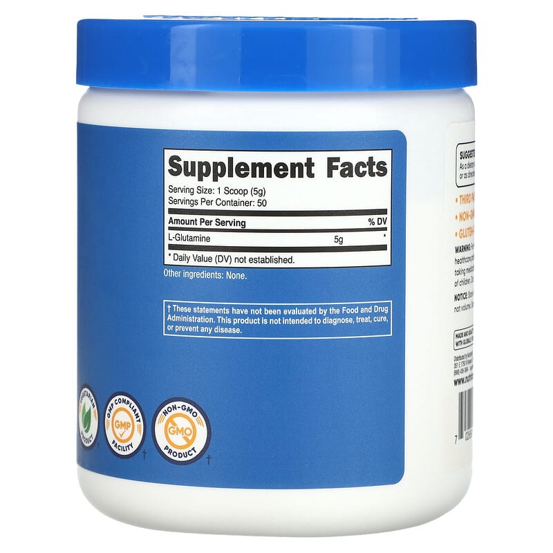 Nutricost, L-Glutamine, Unflavored, 8.9 oz (250 g)