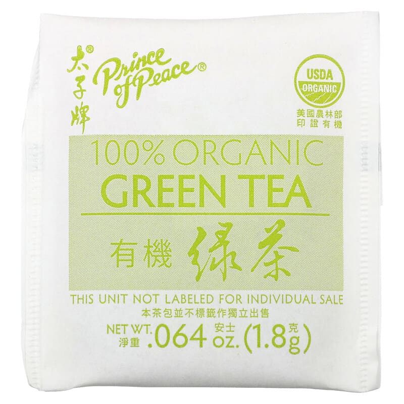 Prince of Peace, 100% Organic Green Tea, 20 Tea Bags, 1.27 oz (36 g)