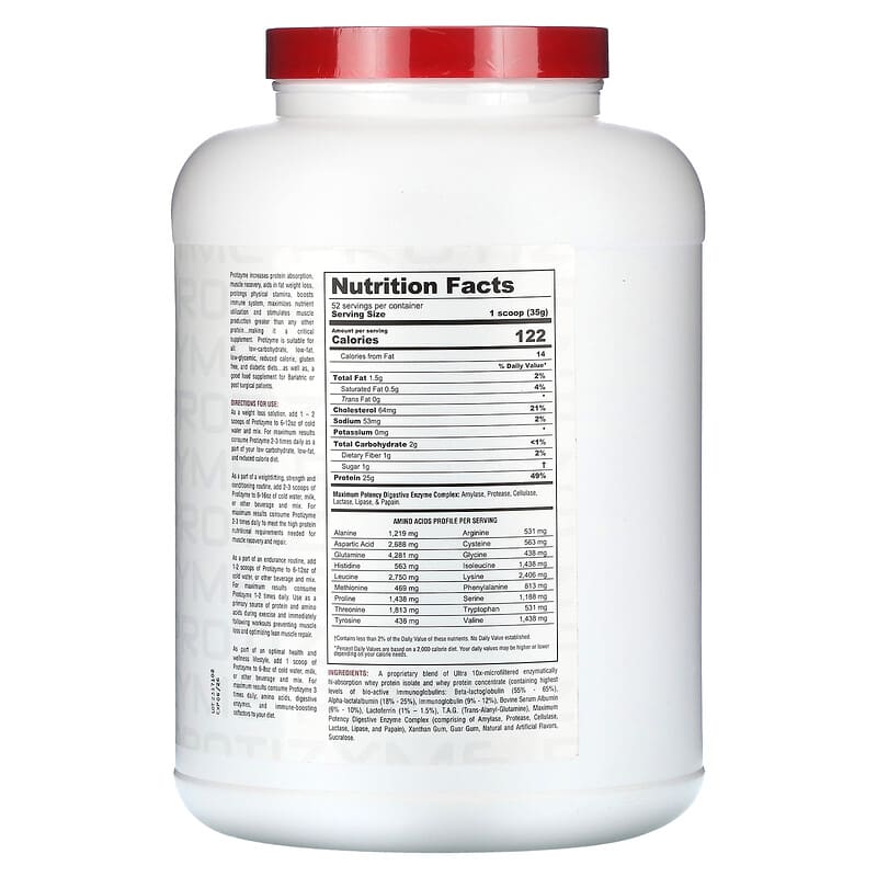 Metabolic Nutrition, Protizyme, Specialized Designed Protein, Vanilla Cake, 4 lb (1,820 g)