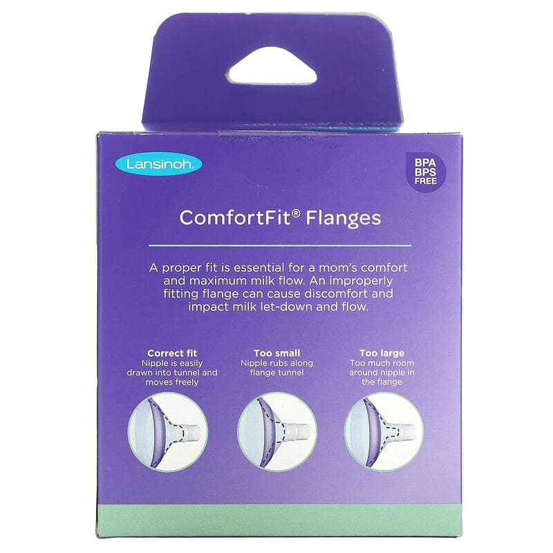 Lansinoh, ComfortFit Flanges, 36 mm, 2 Flanges