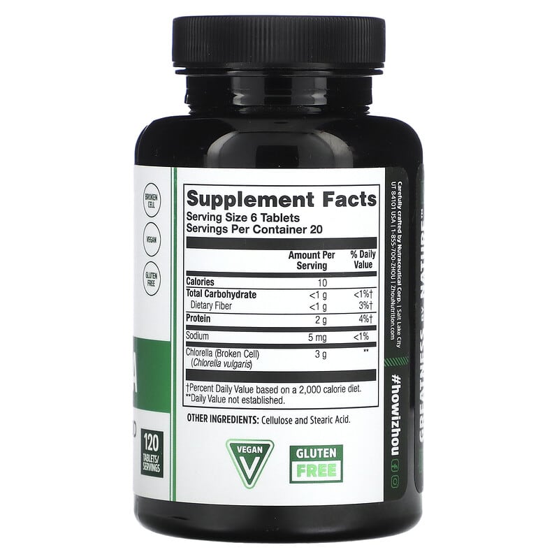 Zhou Nutrition, Chlorella, 120 Tablets