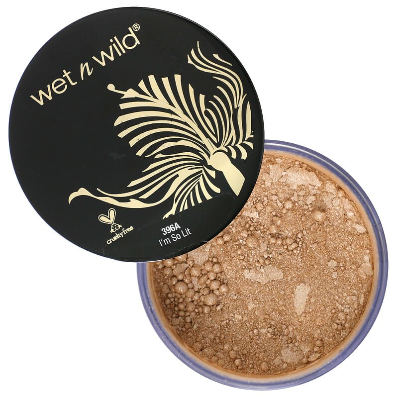 wet n wild, MegaGlo Loose Highlighting Powder, 396A I'm So Lit, 0.28 oz (8 g)