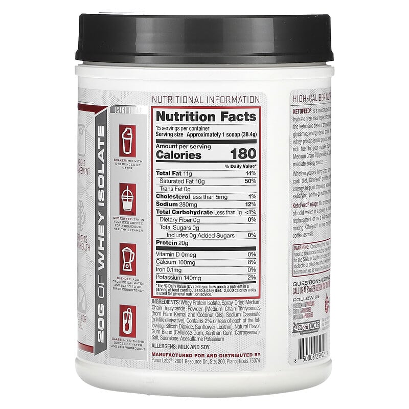 Purus Labs, KetoFeed, Oatmeal Cream Pie, 1.3 lb (576 g)