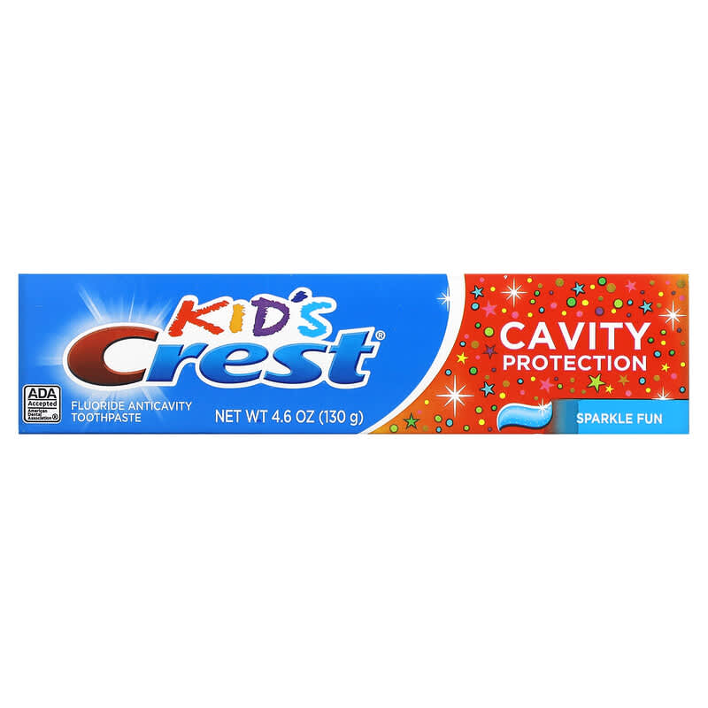 Crest, Kids, Fluoride Anticavity Toothpaste, Sparkle Fun, 4.6 oz (130 g)