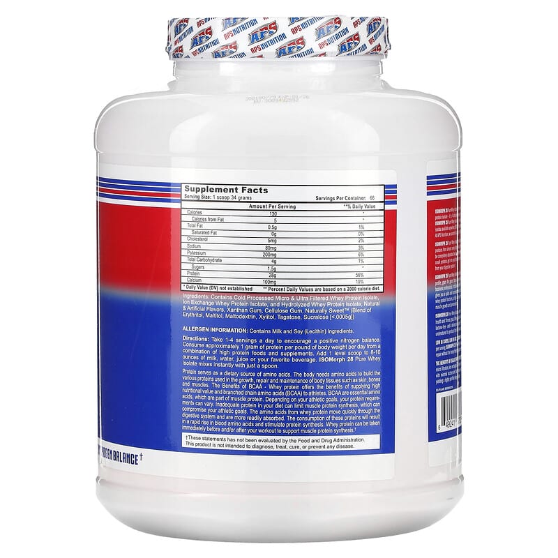 APS, Isomorph 28, Pure Whey Isolate, Strawberry Milkshake, 5 lb (2.27 kg)