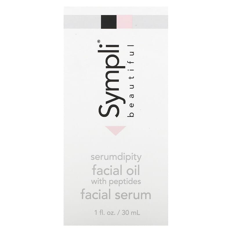 Sympli Beautiful, Serumdipity,&#xA0;Age Refining Facial Oil with Peptides, 1 fl oz (30 ml)