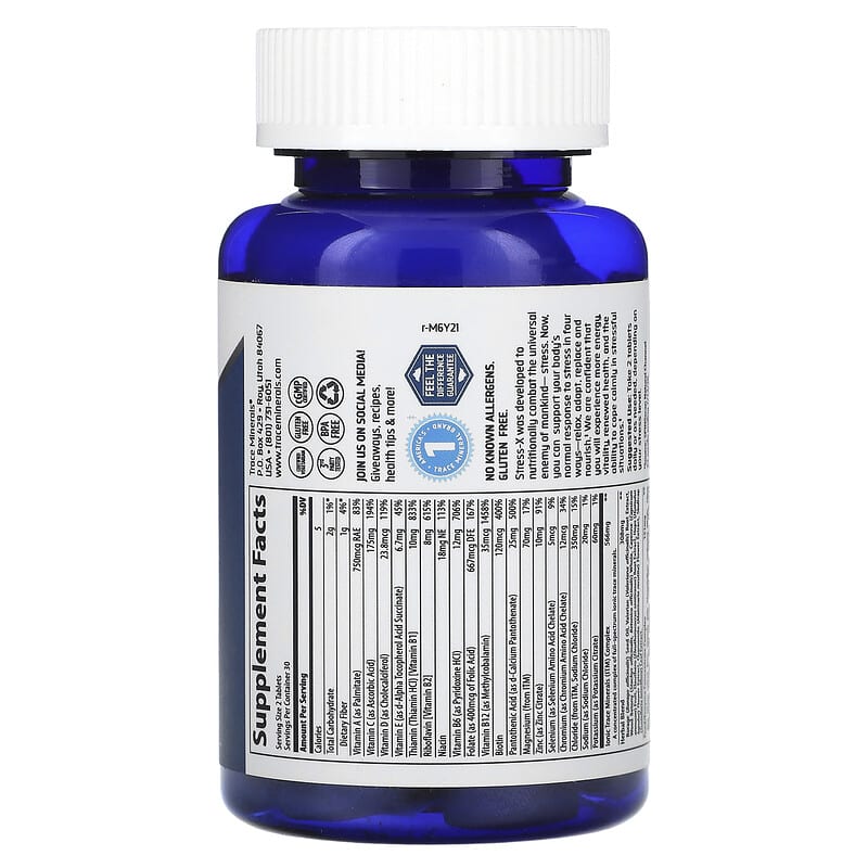 Trace Minerals ®, Stress-X, 60 Tablets