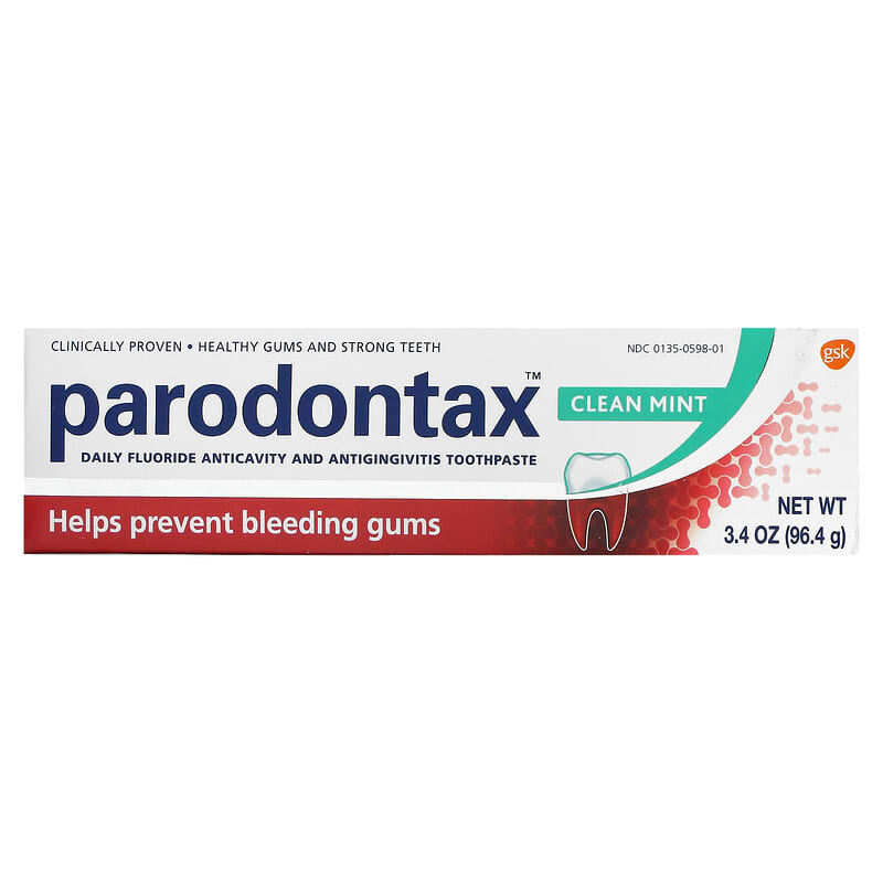 Parodontax, Daily Fluoride Anticavity And Antigingivitis Toothpaste, Clean Mint, 3.4 oz (96.4 g)