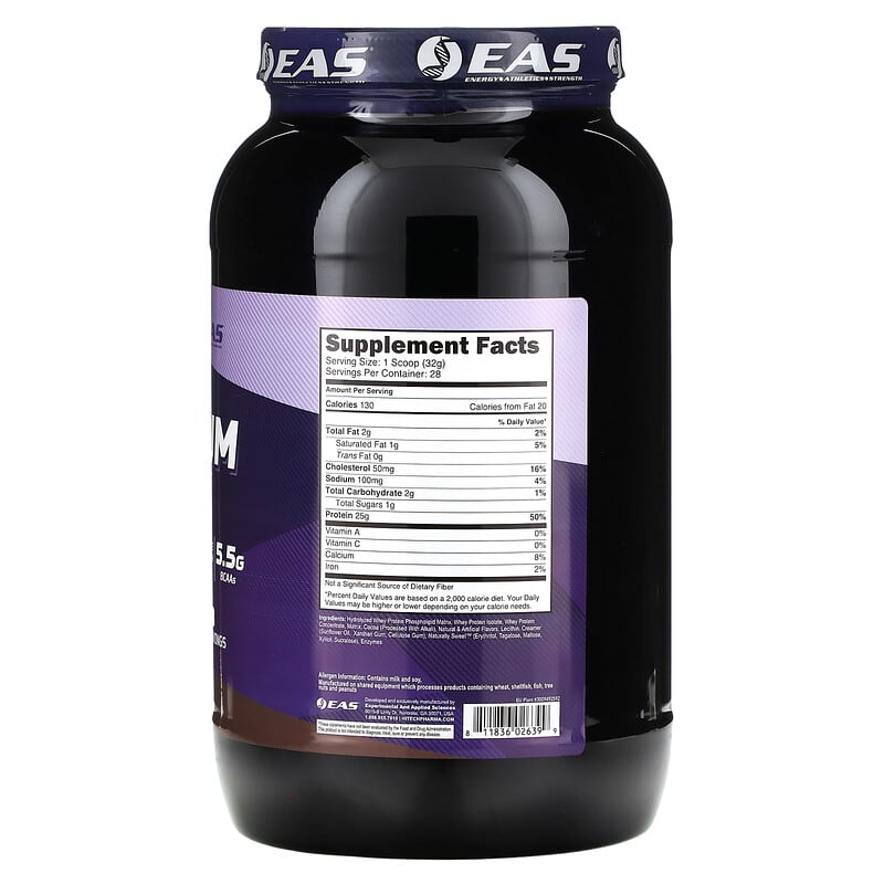 EAS, 100% Platinum Whey, Chocolate Ice Cream , 2 lb (907 g)