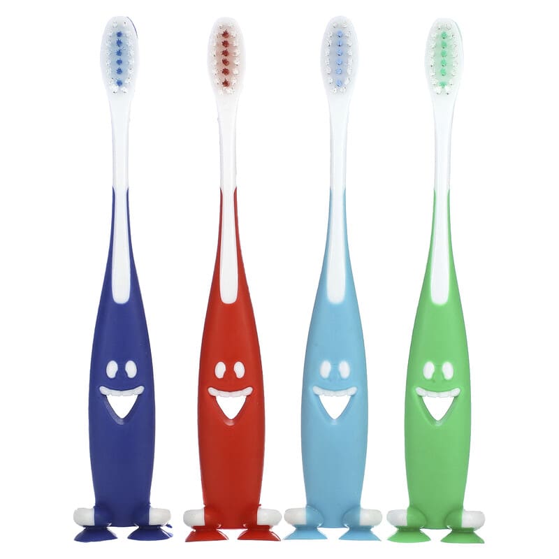 Brush Buddies, Kids Toothbrushes, 4 Pack