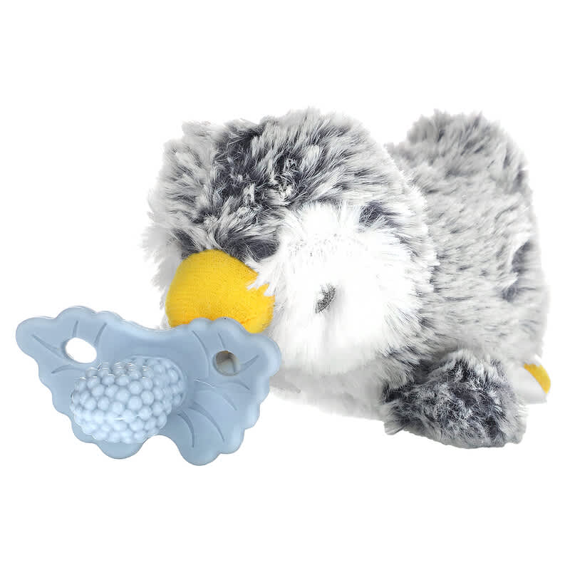 RaZbaby, Teether Holder, Detachable Teether, 0 Months+, Penguin, 1 Count