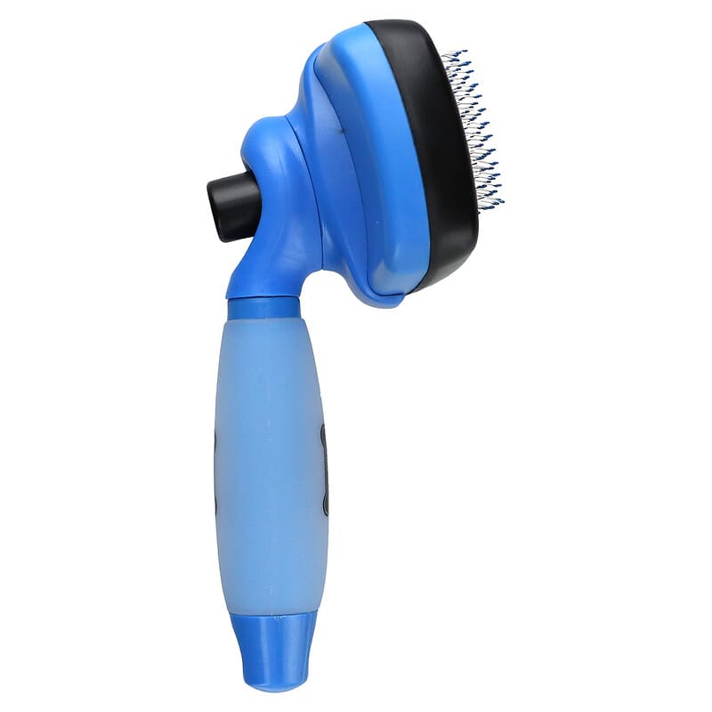 Ruff 'N Ruffus, Grooming Kit for Cats And Dogs, Blue, 1 Silicone Gel Filled Handle