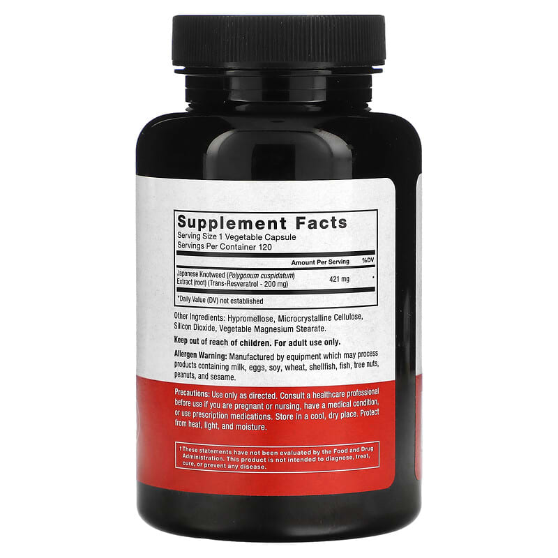 Force Factor, Resveratrol, 200 mg, 120 Vegetable Capsules