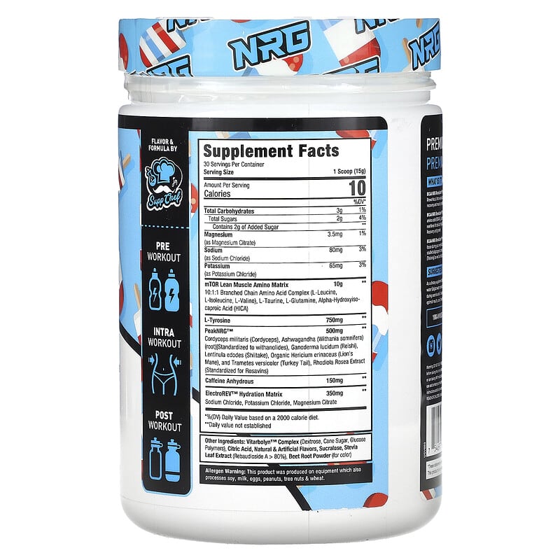 MuscleSport, BCAA, NRG Revolution, Firecracker, 15.9 oz (450 g)