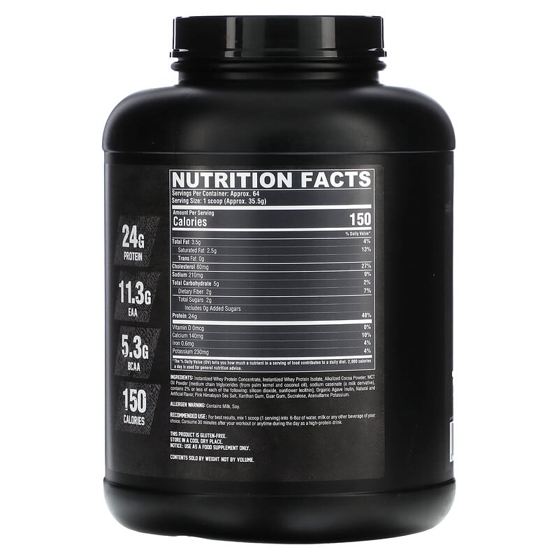 Nutrex Research, 100% Premium Whey Protein, Chocolate, 5 lbs (2,272 g)