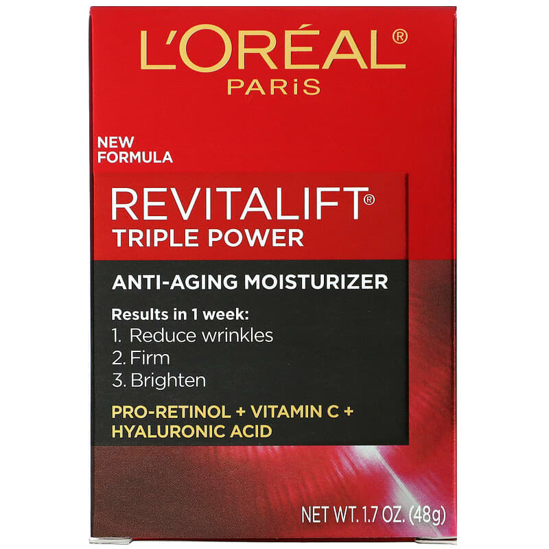 L'Oréal, Revitalift Triple Power, Anti-Aging Moisturizer, 1.7 oz (48 g)