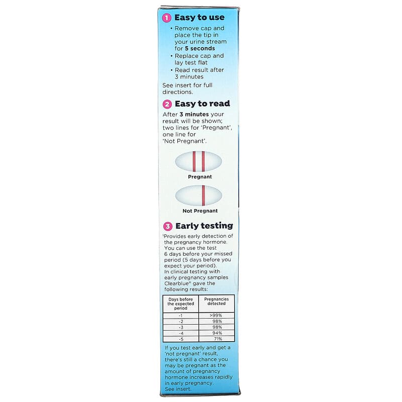 Clearblue, Early Detection Pregnancy Test, 2 Tests