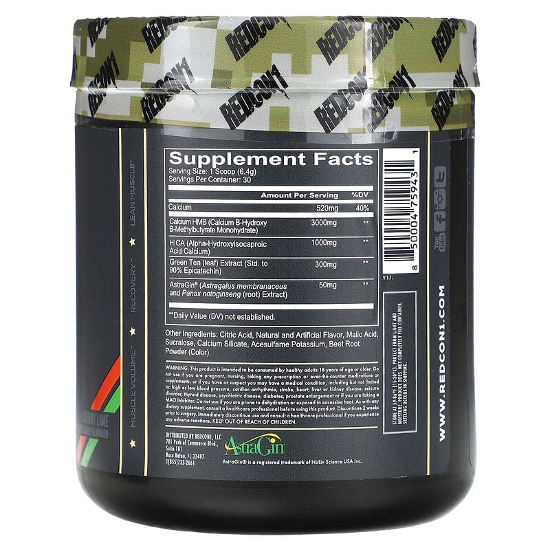 Redcon1, MOAB, Cherry Lime, 6.77 oz (192 g)