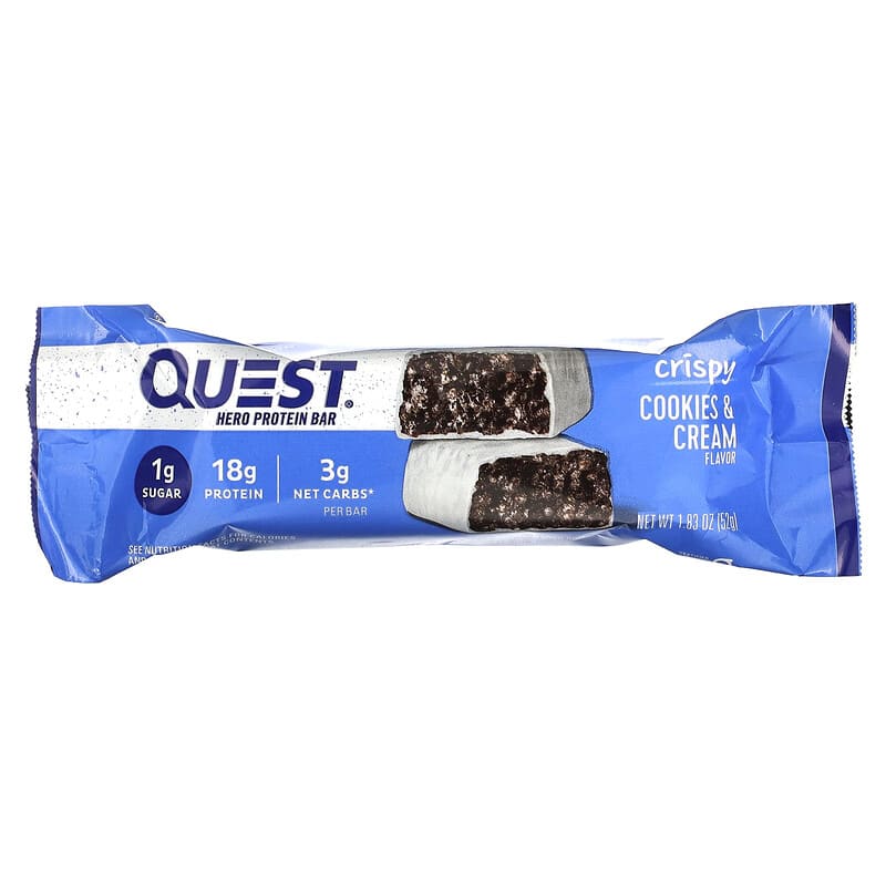 Quest Nutrition, Protein Bar, Cookies & Cream, 12 Bars, 1.83 oz (52 g) Each