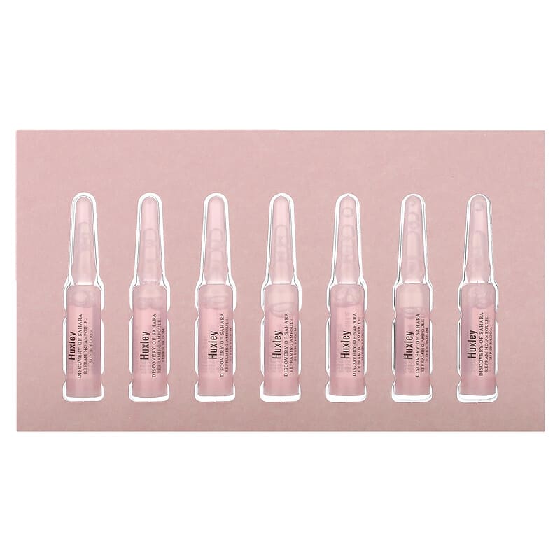 Huxley, Discovery of Sahara, Reframing Ampoule, Super Bloom, 7 Pieces, 0.05 fl oz (1.5 ml) Each