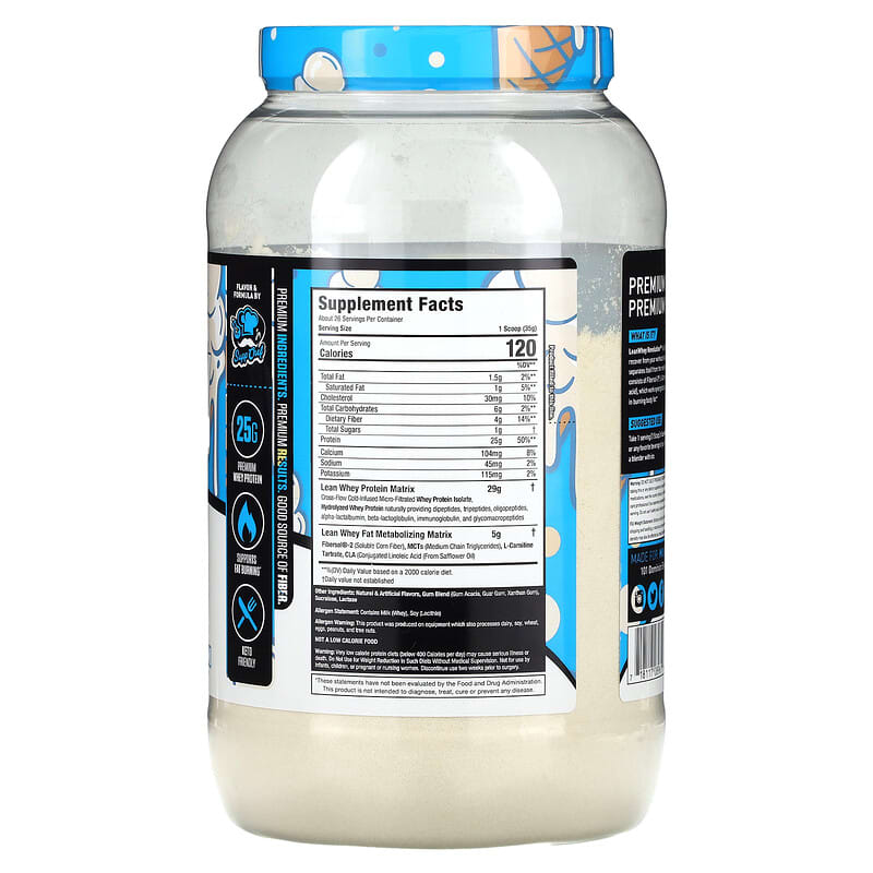 MuscleSport, Lean Whey, Iso-Hydro, Vanilla Ice Cream, 2 lbs (908 g)