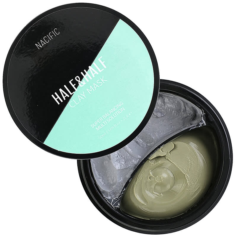 Nacific, Half & Half, Clay Beauty Mask, 2 Clay Masks, 1.69 fl oz (50 ml) Each