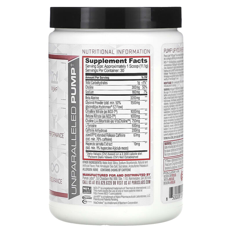 Purus Labs, NOXygen Preworkout, Strawberry Candy, 11.7 oz (333 g)