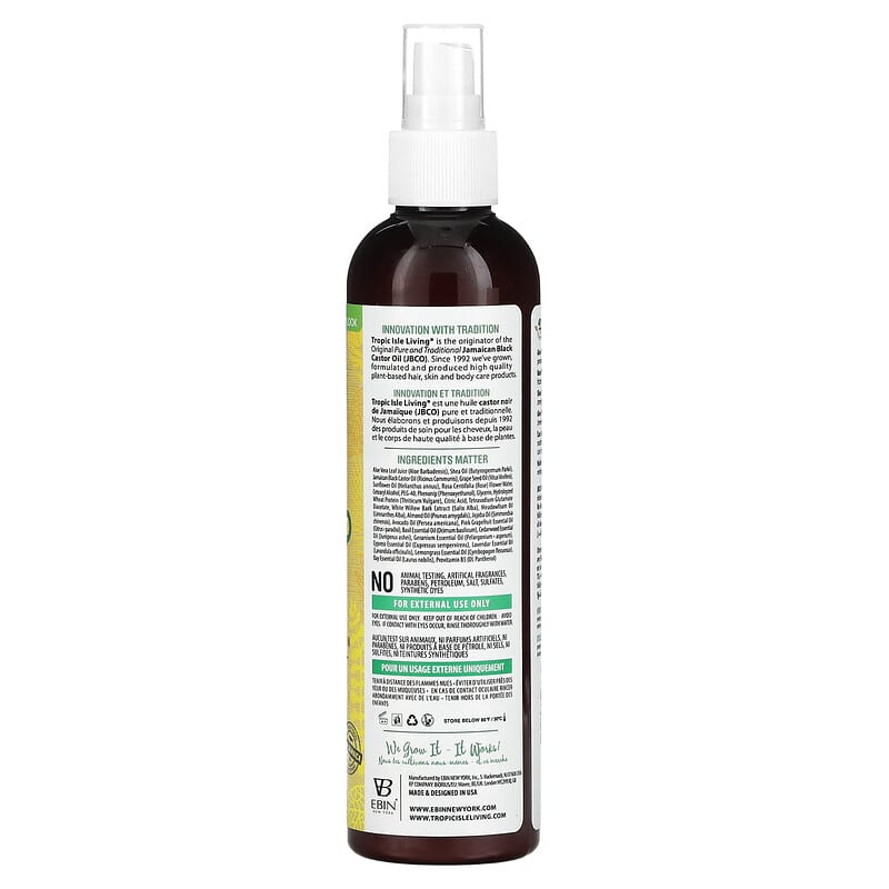 Tropic Isle Living, Hair Gro Leave-In Mist, 8 fl oz (237 ml)