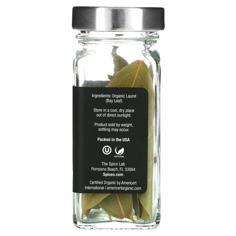 The Spice Lab, Organic Hand Select Bay Leaf, 0.2 oz (5 g)