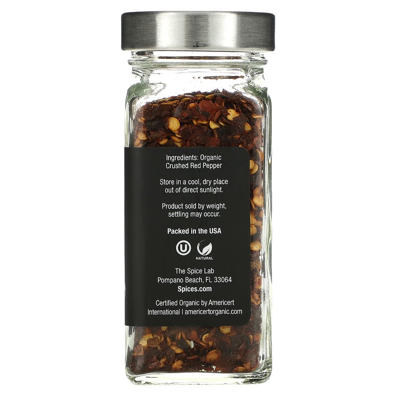 The Spice Lab, Organic Crushed Red Pepper, 1.4 oz (39 g)