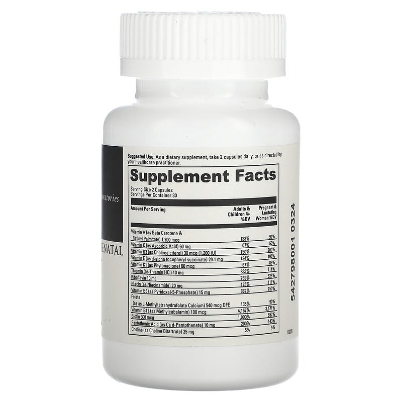 DaVinci Laboratories of Vermont, Daily Best Prenatal with Probiotics , 60 Capsules