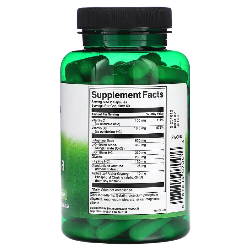 Swanson, GHR Formula, 120 Capsules