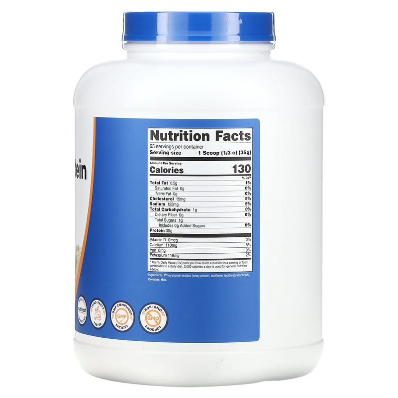 Nutricost, Whey Protein Isolate, Unflavored, 5 lb (2,268 g)