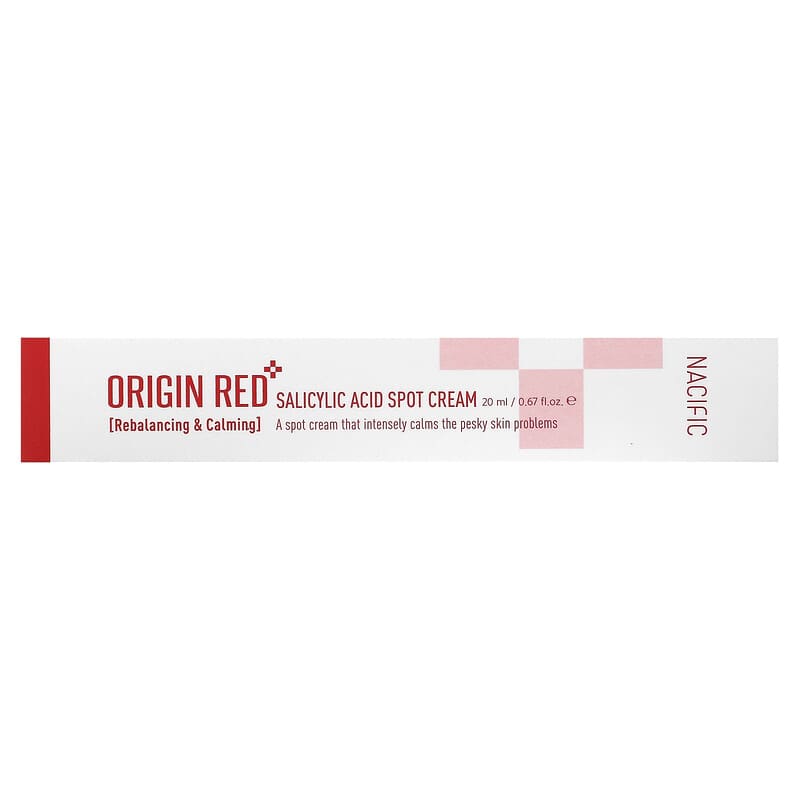 Nacific, Origin Red Salicylic Acid Spot Cream, 0.67 fl oz (20 ml)