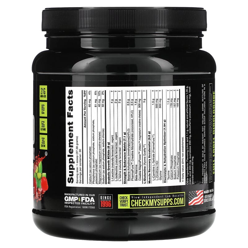 NutraBio, Reload Recovery Matrix, Kiwi Strawberry, 1.81 lb (821 g)
