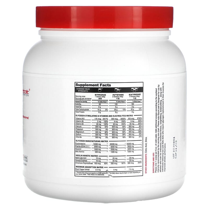 Metabolic Nutrition, GlycoLoad, Unflavored, 600 g