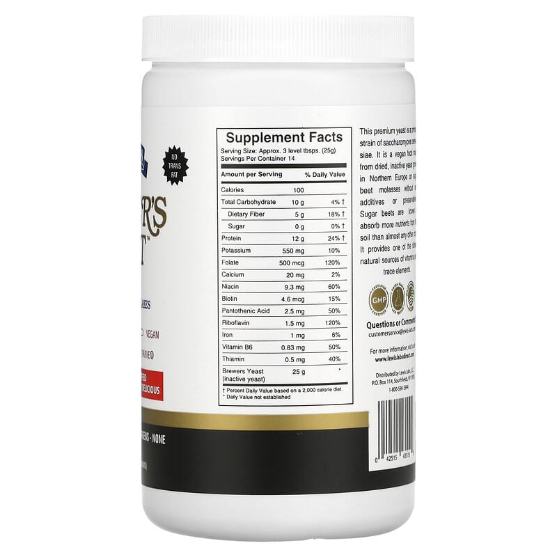 Lewis Labs, Brewer's Yeast , 12.35 oz (350 g)