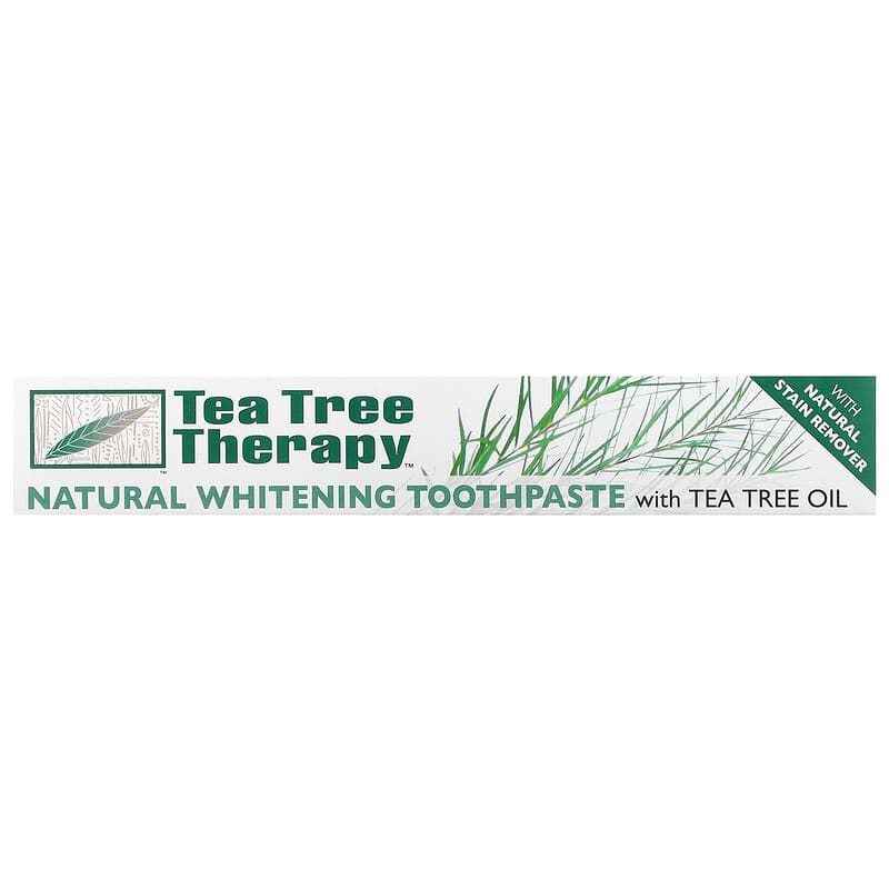 Tea Tree Therapy, Natural Whitening Toothpaste, with Tea Tree Oil, 3 oz (85 g)