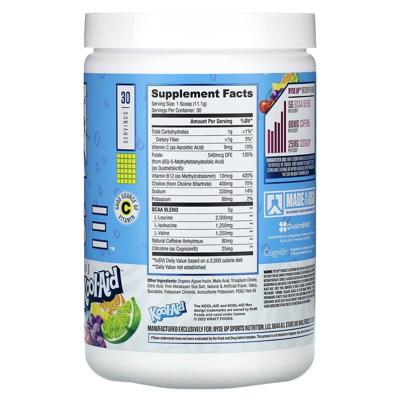 RYSE, Element Series, BCAA Focus, Kool-Aid, Tropical Punch, 11.7 oz (333 g)