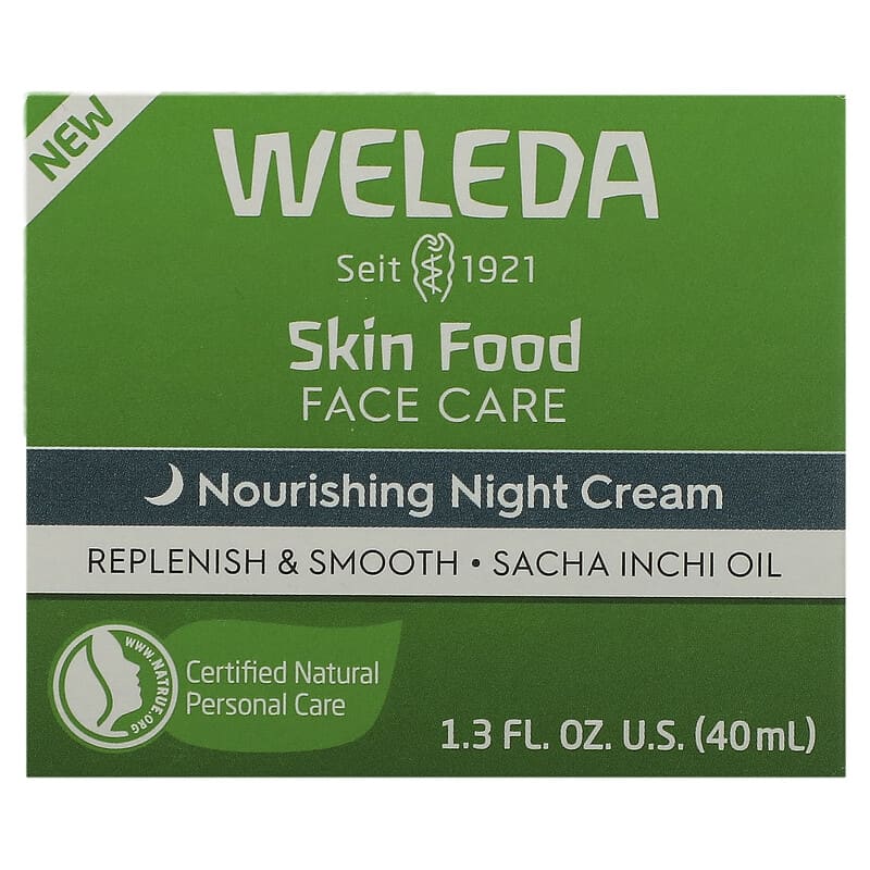 Weleda, Skin Food Face Care, Nourishing Night Cream, 1.3 fl oz (40 ml)