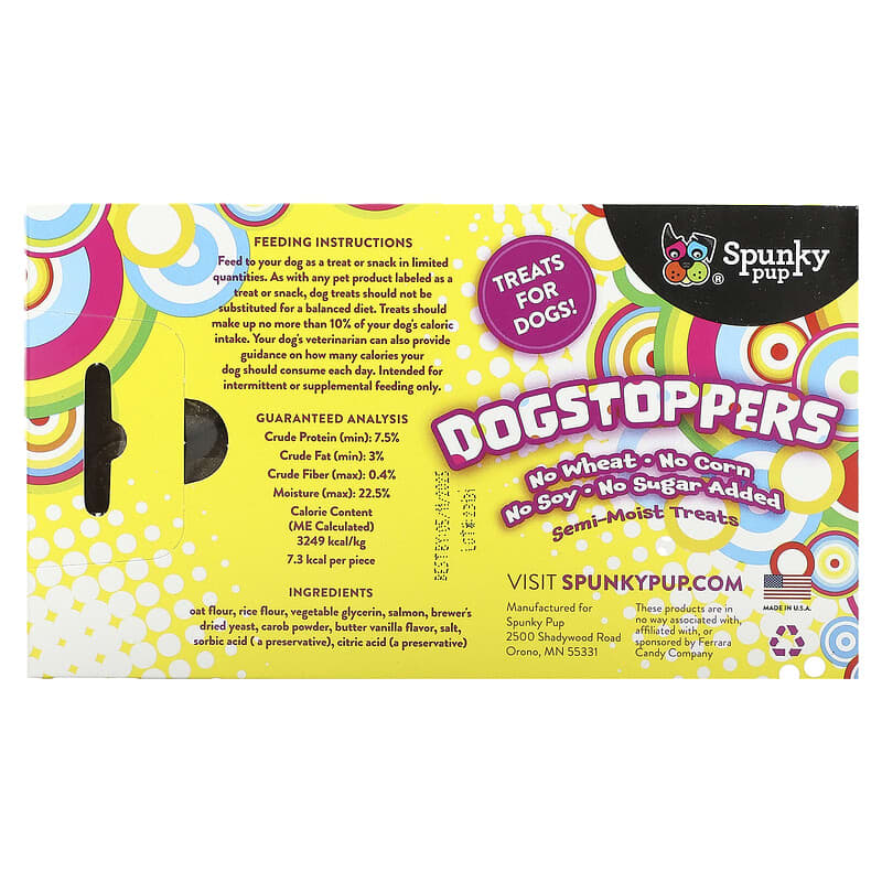 Spunky Pup, DogStoppers, Treats for Dogs, Salmon, 5 oz (142 g)