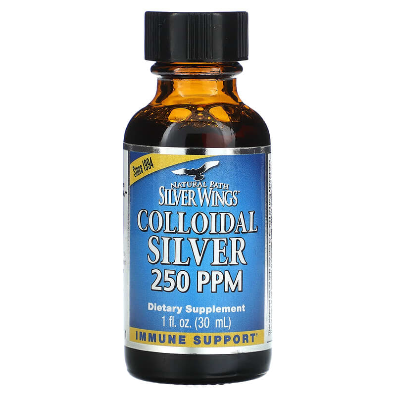 Natural Path Silver Wings, Colloidal Silver Vertical Spray, 250 PPM, 1 fl oz (30 ml)