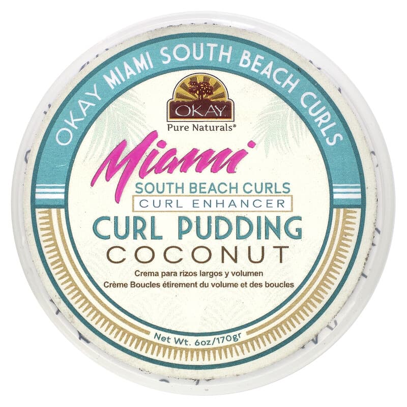 Okay Pure Naturals, Miami South Beach Curls, Curl Pudding, 6 oz (170 g)