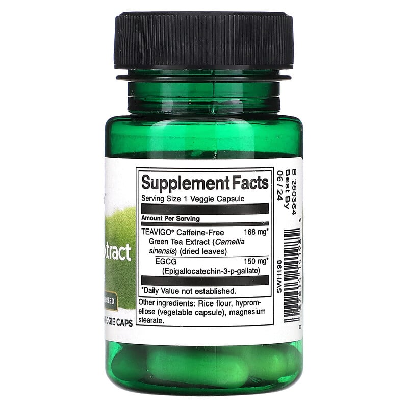 Swanson, Teavigo Green Tea Extract , 150 mg , 30 Veggie Caps