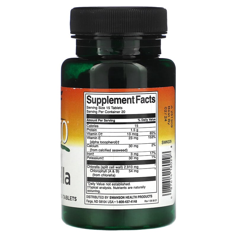 Swanson, Kyoto, Chlorella , 300 Tablets