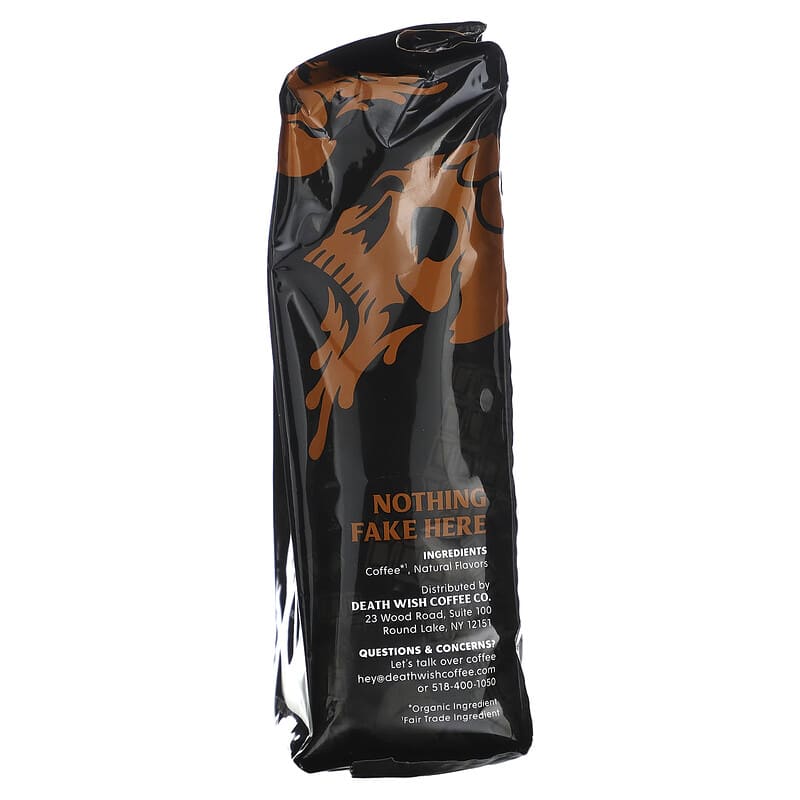 Death Wish Coffee, Flavored Coffee, Ground, Chocolate Hazelnut, 14 oz (396 g)