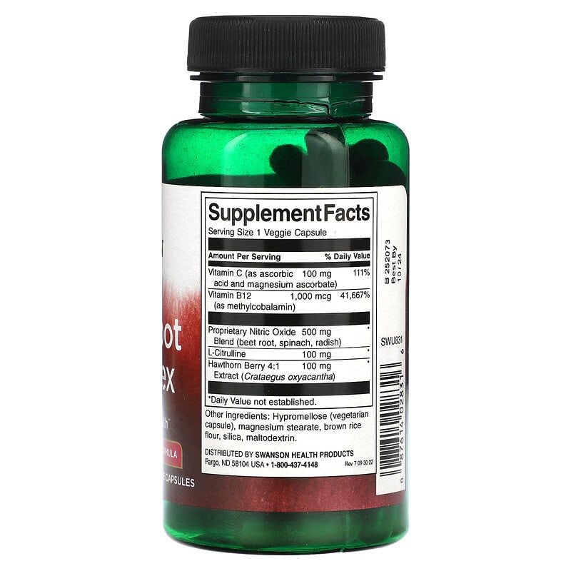 Swanson, Beet Root Complex, 60 Veggie Capsules