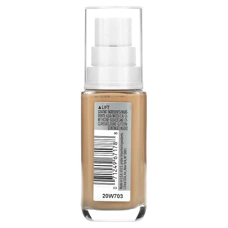 L'Oréal, True Match, Super-Blendable Foundation, W4 Warm Light Medium, 1 fl oz (30 ml)